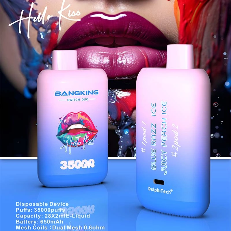 BANG KING Switch Duo 35k Puffs Vape Blue Razz Ice and Juicy Peach Ice BANG KING Switch Duo 35k Puffs Vape Blue Razz Ice and Juicy Peach Ice