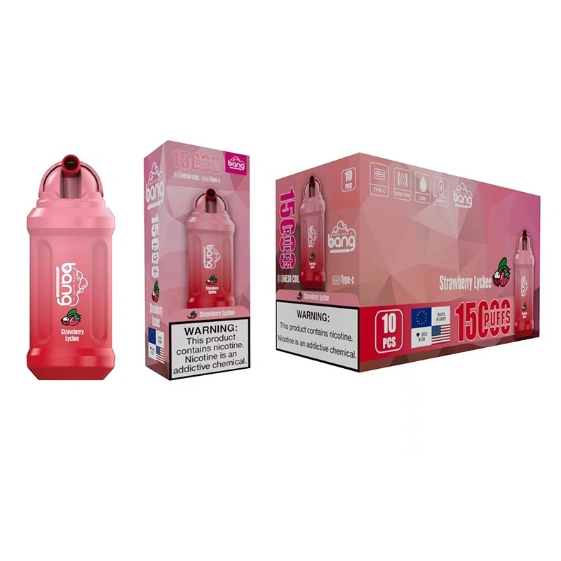 Bang 15K Puffs Vape Filp Design Strawberry Lychee Bang 15K Puffs Vape Filp Design Strawberry Lychee