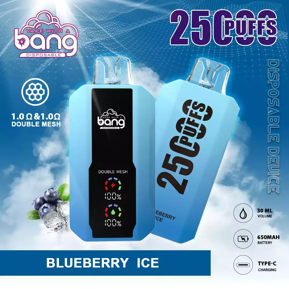 Bang 25000 25K Puffs Vape BLUEBERRY ICE Bang 25000 25K Puffs Vape BLUEBERRY ICE
