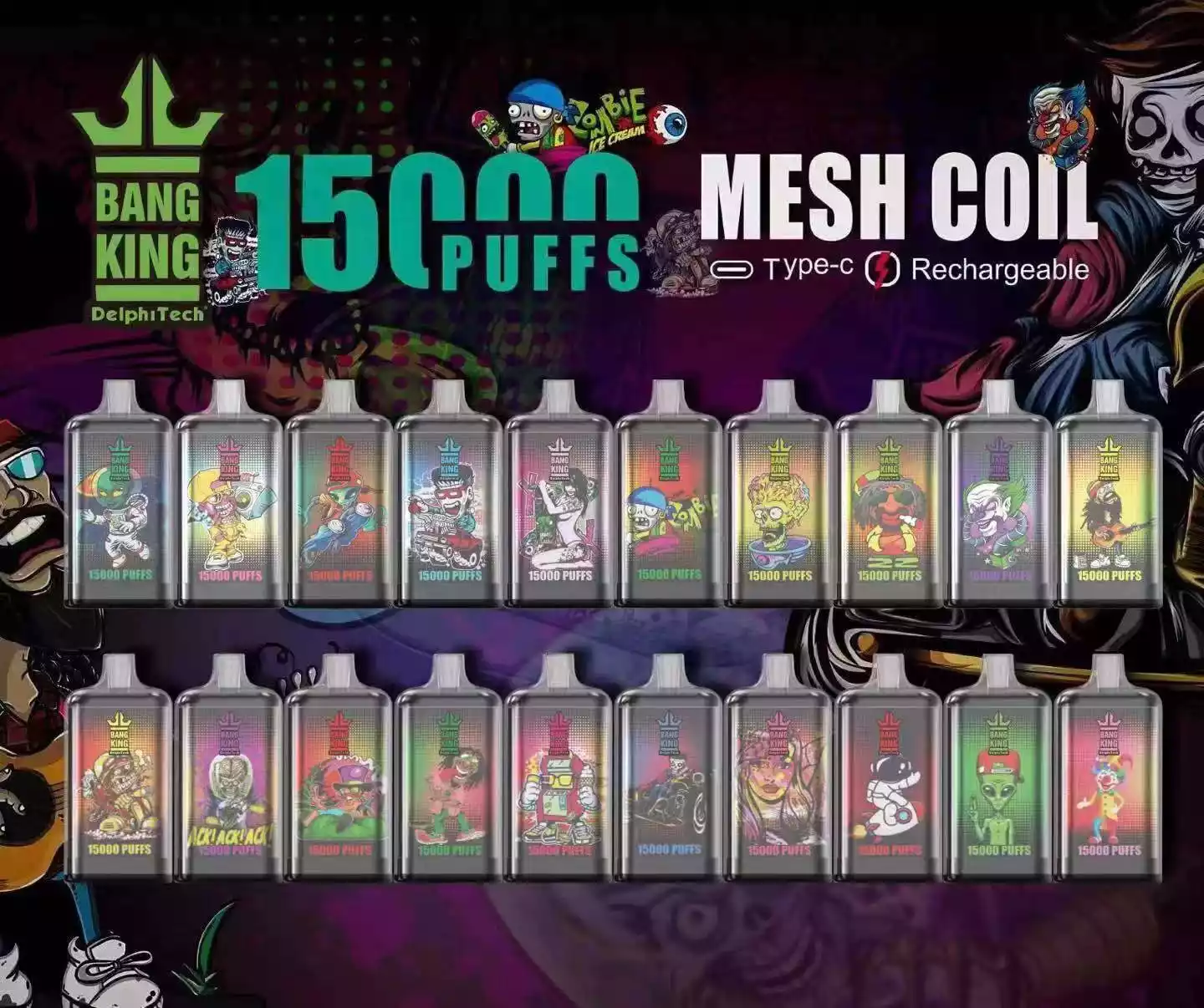 Bang King 15K 15000 Puffs Disposable Vape (2) Bang King 15K 15000 Puffs Disposable Vape (2)