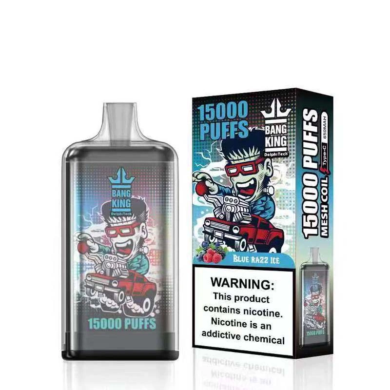 Bang King 15K 15000 Puffs Disposable Vape Blue Razz Ice Bang King 15K 15000 Puffs Disposable Vape Blue Razz Ice