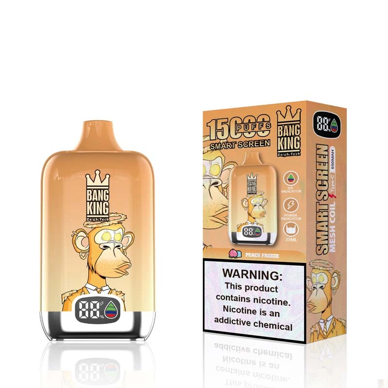 Bang King 15K Smart Screen 15000 Puffs Vape Peach Freeze Bang King 15K Smart Screen 15000 Puffs Vape Peach Freeze