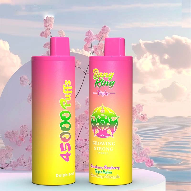 Bang King 45K 45000 Puffs Triple 3 in 1 Flavor Vape Strawberry Raspberry & Triple Melon & Sour Mango Pineapple Bang King 45K 45000 Puffs Triple 3 in 1 Flavor Vape Strawberry Raspberry & Triple Melon & Sour Mango Pineapple