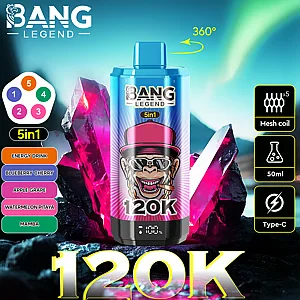 Bang Legend 120K 5 in 1 120000 Puffs Vape Energy Drink and Blueberry Cherry and Apple Grape and Watermelon Dragon Fruit and Mamba Bang Legend 120K 5 in 1 120000 Puffs Vape Energy Drink and Blueberry Cherry and Apple Grape and Watermelon Dragon Fruit and Mamba