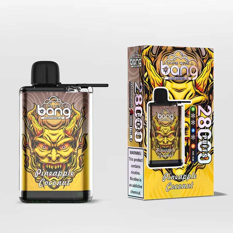 Bang Vape 28K 28000 Puffs Adjustable Ice Level Pineapple Coconut Bang Vape 28K 28000 Puffs Adjustable Ice Level Pineapple Coconut