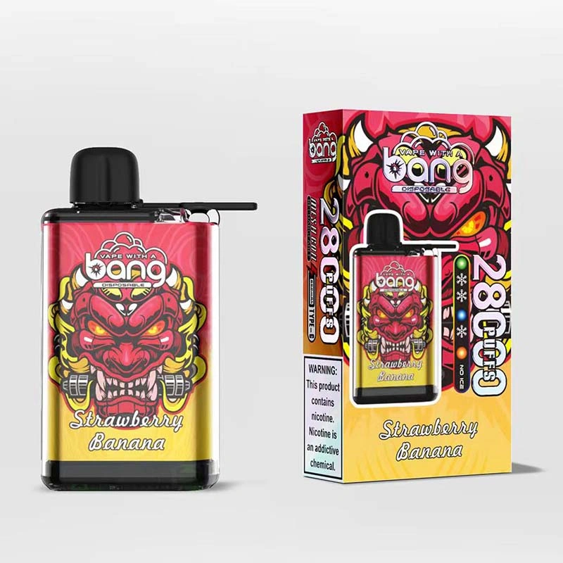 Bang Vape 28K 28000 Puffs Adjustable Ice Level Strawberry Banana Bang Vape 28K 28000 Puffs Adjustable Ice Level Strawberry Banana