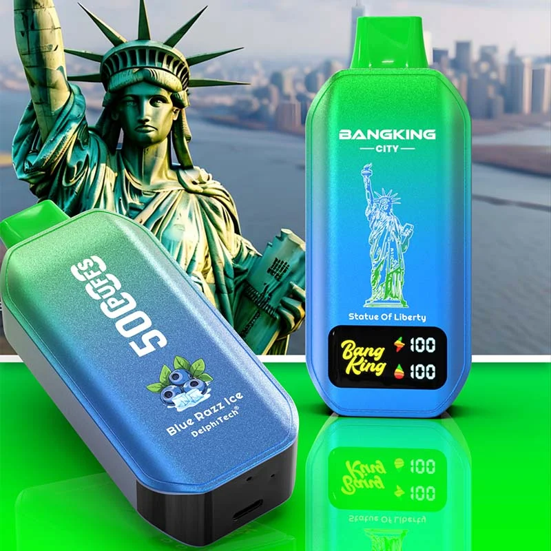 Bang King CITY 50K 50000 Puffs Vape Blue Razz Ice Bang King CITY 50K 50000 Puffs Vape Blue Razz Ice