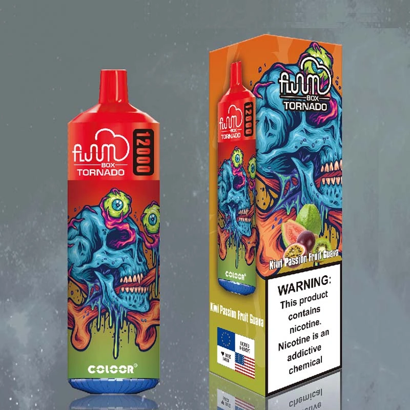 FLUUM Box Tornado 12K 12000 Puffs Vape Kiwi Passion Fruit Guava FLUUM Box Tornado 12K 12000 Puffs Vape Kiwi Passion Fruit Guava