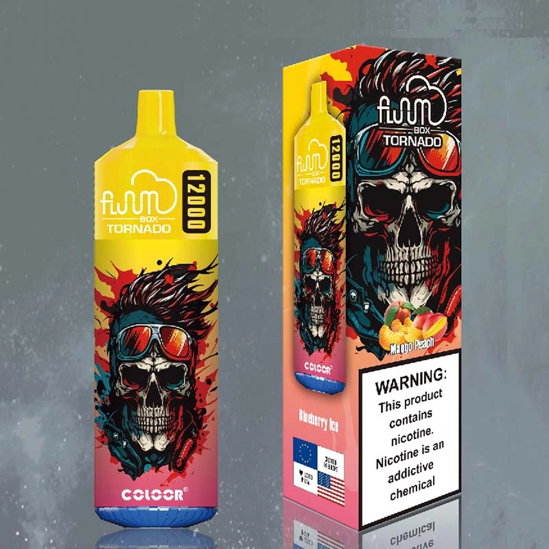 FLUUM Box Tornado 12K 12000 Puffs Vape Mango Peach FLUUM Box Tornado 12K 12000 Puffs Vape Mango Peach