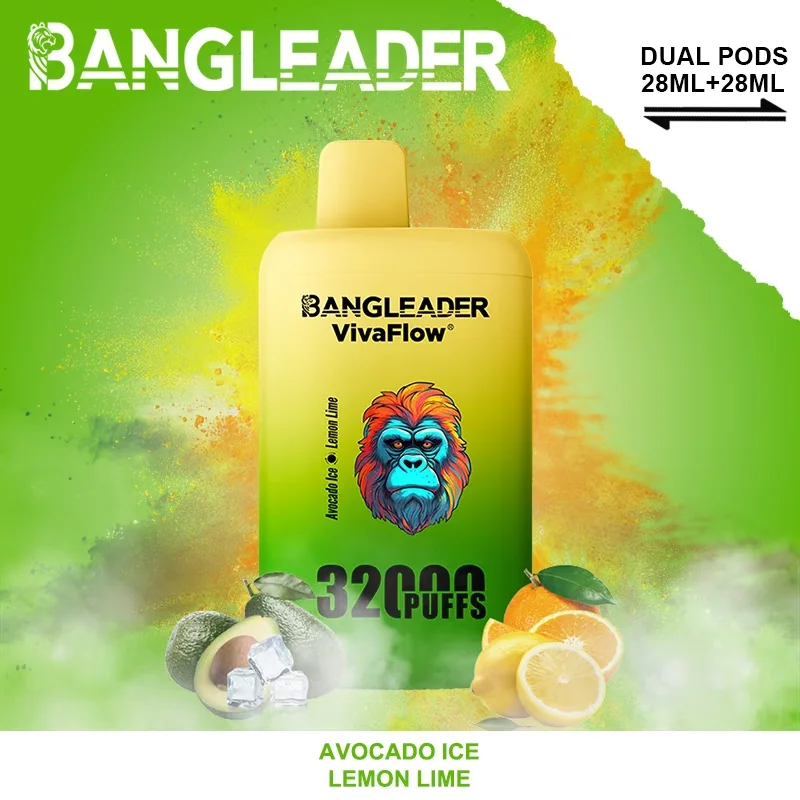 Bang Leader 32K Vape Dual Flavor 32000 Puffs Disposable Vape EU Warehouse Fast Shipping Avocado Ice & Lemon Lime Bang Leader 32K Vape Dual Flavor 32000 Puffs Disposable Vape EU Warehouse Fast Shipping Avocado Ice & Lemon Lime