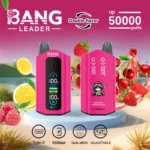 Bang Leader 50K Vape Dual Flavor 50000 Puffs Disposable Vaep Turbo Mode Smart Screen EU Warehouse Apple Pear & Kiwi Passionfruit Guava