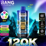 Bang Legend 120K Vape 5-in-1 Flavors 120,000 Puffs Disposable Vape Independent Mesh Coils EU Warehouse Shipping