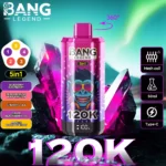 Bang Legend 120K Vape 5-in-1 Flavors 120,000 Puffs Disposable Vape Independent Mesh Coils EU Warehouse Shipping